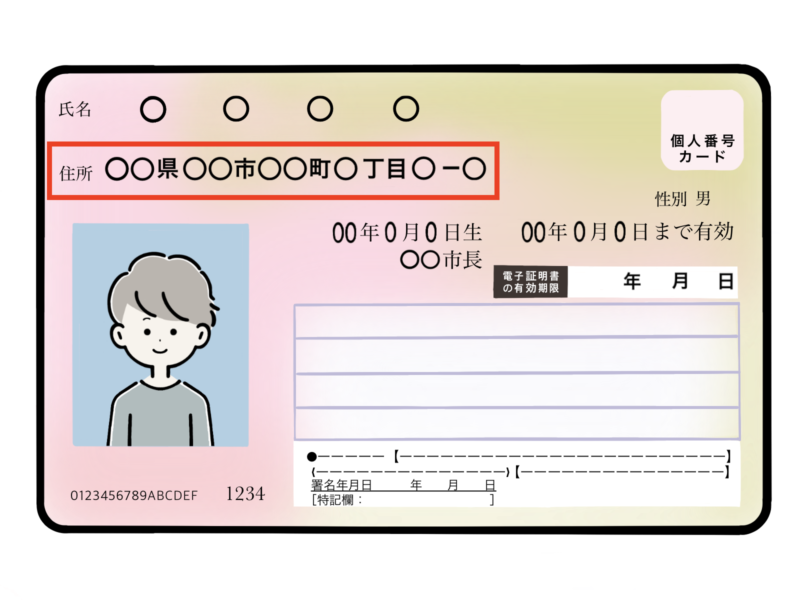 マイナンバーカードのイラスト